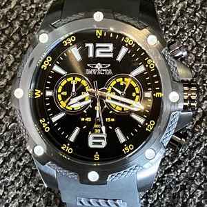 Invicta I Force Quartz Chronograph Silicone Black